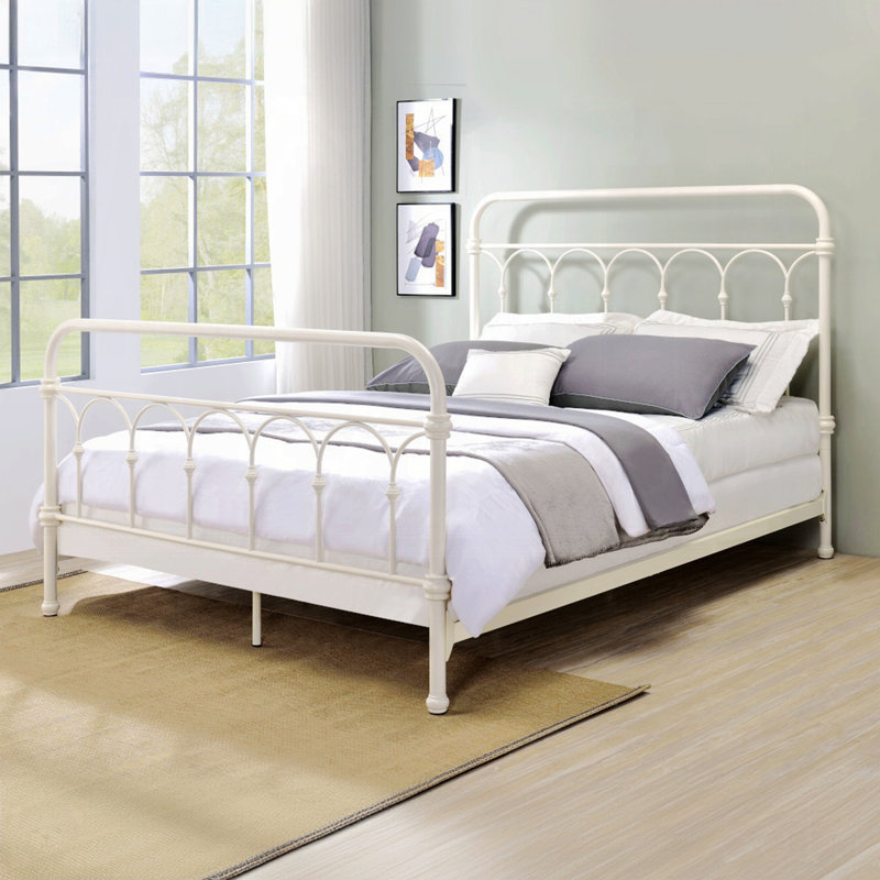 NTYUNRR White Full Bed With Spindle Headboard Wayfair